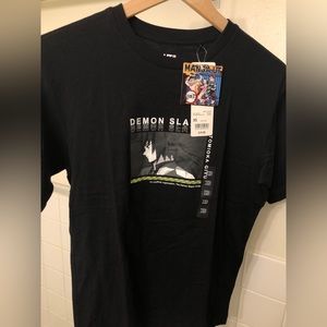 NWT Uniqlo Demon Slayer MANGA UT collection t-shirt, black, XS